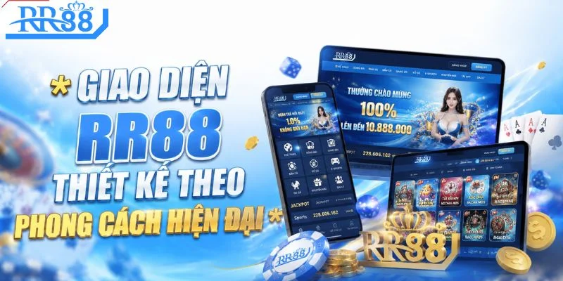 Giao diện RR88 thiết kế theo phong cách hiện đại