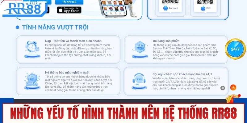 Những yếu tố hình thành nên hệ thống RR88